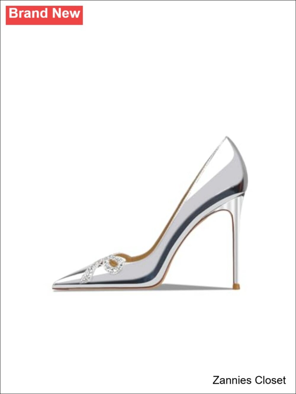 ✨ Pointed Toe Shallow Stiletto Heels 3.9 Inch Pumps Wedding Party Banquet Shoes